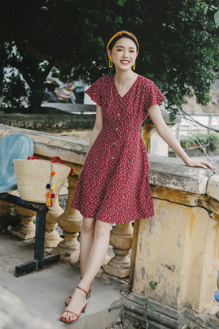 Váy Hoa Nhí Vintage Hàn Quốc Giá Tốt T072023  Mua tại Lazadavn